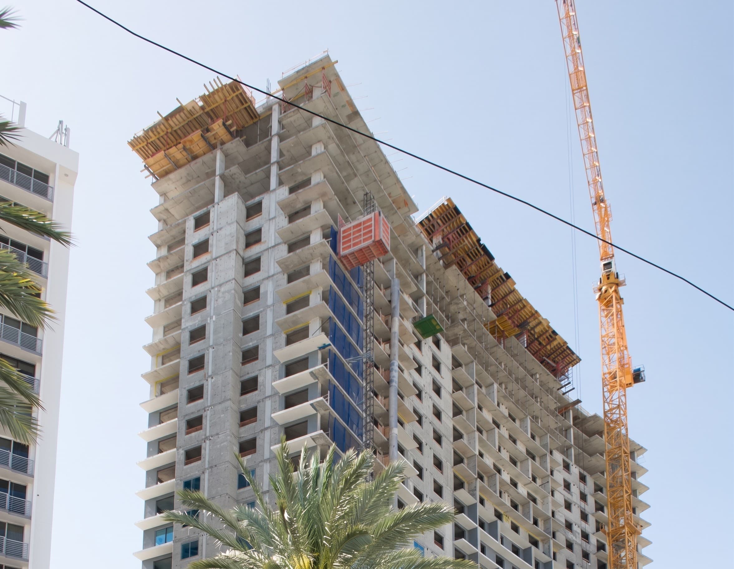 Multifamily construction underway